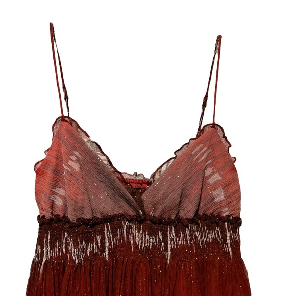 BCBG MAXAZRIA Silk Ombré Y2K Dress Size Extra Small - Picture 5 of 12